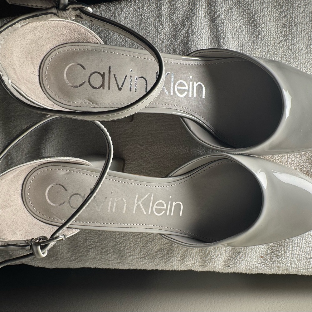 Calvin Klein Women's Silver Heels